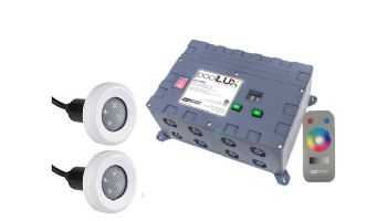 SR Smith PoolLUX Premier Lighting Control System with Remote | Includes 2 Treo Light Kit | 2TR-pLX-PRM