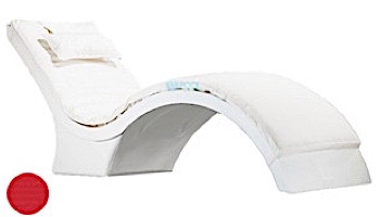 Ledge Lounger Signature Collection Chaise Deep Cushion with Pillow | Standard Color White | LL-SG-CD-CP-STD-4634