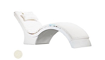 Ledge Lounger Signature Collection Chaise Deep Cushion with Pillow | Standard Color White | LL-SG-CD-CP-STD-4634