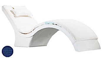 Ledge Lounger Signature Collection Chaise Deep Cushion with Pillow | Standard Color White | LL-SG-CD-CP-STD-4634