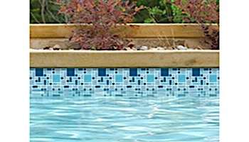 National Pool Tile Fusion Mosaic Glass Tile | Imperial Blue | FS-IMPERIAL