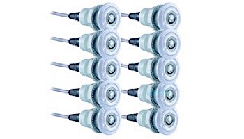 SR Smith Treo Micro Color RGB LED Underwater Pool Light | 2W 12V 80' Cord | 10 Light Bulk Pack | FLED-TM-C-PK10