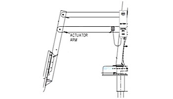 SR Smith Splas Lift Actuator Arm Assembly | 150-1200A