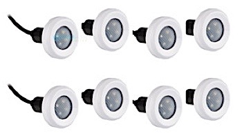 SR Smith Treo Color RGB LED Underwater Pool Light | 5 Watt 12V 80' Cord | 8 Light Bulk Pack | FLED-C-TR-PK8