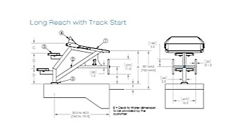 SR Smith Velocity Long Reach Starting Platform with Sand Tread and Track Start | VELOLR-TS-SA