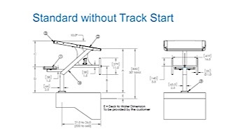 SR Smith Velocity Single Post Standard Starting Platform with TrueTread without Track Start | VELO-TA