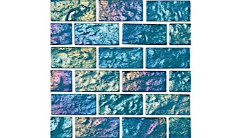 National Pool Tile Lightwaves Glass Tile | Aquamarine 1x2 | LWV-AQUAMARINE1X2