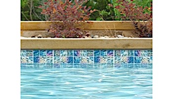 National Pool Tile Lightwaves Glass Tile | Aquamarine 2x2 | LWV-AQUAMARINE2X2