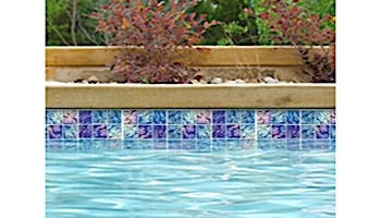 National Pool Tile Lightwaves Glass Tile | Blue 2x2 | LWV-BLUE2X2