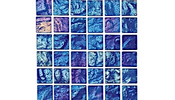 National Pool Tile Lightwaves Glass Tile | Aquamarine 1x1 | LWV-AQUAMARINE