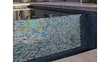 National Pool Tile Lightwaves Glass Tile | Sea Green 1x2 | LWV-SEA GREEN1x2