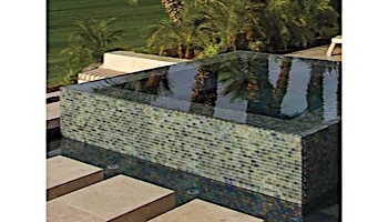 National Pool Tile Lightwaves Glass Tile | Sea Green 1x2 | LWV-SEA GREEN1x2