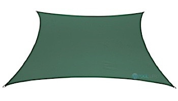 Coolaroo Coolhaven Square Shade Sail | 12x12 Foot Heritage Green | 473815