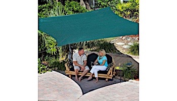 Coolaroo Coolhaven Square Shade Sail | 12x12 Foot Heritage Green | 473815