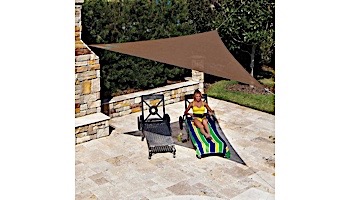 Coolaroo® Ready to Hang Triangle Shade Sail | 11-Foot Mocha | 449308