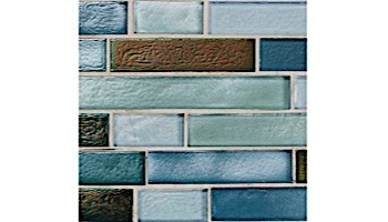 National Pool Tile Aquascapes Interlocking Glass Tile | Sapphire | OCN-SAPPHIRE IS12