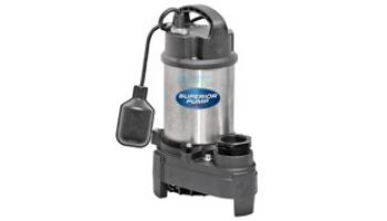 Superior Pump Stainless Steel _ Cast Iron Submersible Sump Pump | Side Discharge | 4500 GPH 1/2 HP 25-Foot Cord | 92588