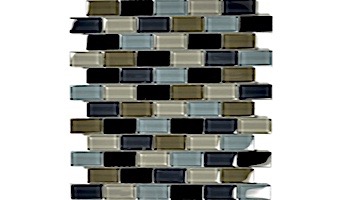 Artistry In Mosaics Crystal Series - Cobalt Blue Blend Glass Tile | 1" x 2" | GC82348B2