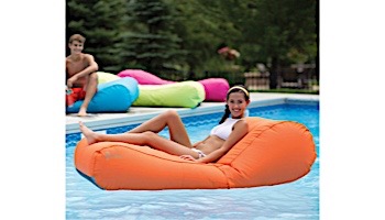 Ocean Blue Sun Searcher Capri Inflatable Pool Lounger | Orange | 950306