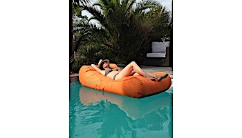 Ocean Blue Sun Searcher Capri Inflatable Pool Lounger | Orange | 950306