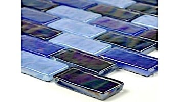 Artistry In Mosaics Ocean Series - Blue Blend Glass Tile | 1" x 2" | GC62348B6