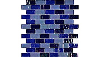 Artistry In Mosaics Ocean Series - Black Blend Glass Tile | 1" x 2" | GC62348K4