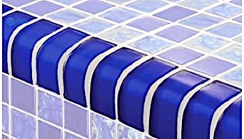 Artistry In Mosaics Twilight Series Trim Glass Tile | Royal Blue | TRIM-GT82348B9