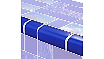 Artistry In Mosaics Twilight Series Trim Glass Tile | Royal BLue Mixed | TRIM-GT8M4896B9