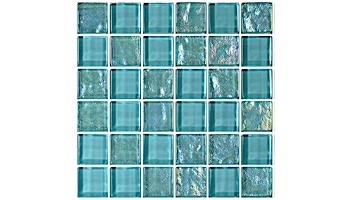 Artistry In Mosaics Twilight Series Trim Glass Tile | Turquoise Mixed | TRIM-GT8M4896T4