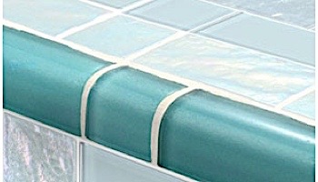 Artistry In Mosaics Twilight Series Trim Glass Tile | Turquoise Mixed | TRIM-GT8M4896T4