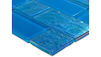 Artistry In Mosaics Twilight Series Glass Tile | Azure Mixed | GT8M4896B12