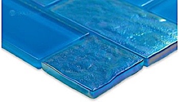 Artistry In Mosaics Twilight Series Glass Tile | Azure Mixed | GT8M4896B12