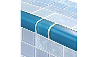 Artistry In Mosaics Twilight Series Trim Glass Tile | Azure | TRIM-GT82348B12