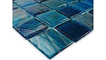 Artistry In Mosaics Venetian Series 3/4x3/4 Glass Tile | Blue Copper Blend | GV42020B7