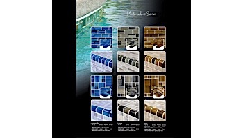 Artistry In Mosaics Watercolors Series Glass Tile | Blue Mixed | GW8M2348B10