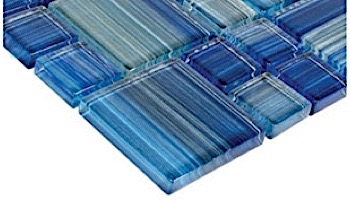 Artistry In Mosaics Watercolors Series Glass Tile | Blue Mixed | GW8M2348B10