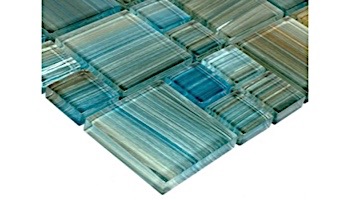 Artistry In Mosaics Watercolors Series Glass Tile | Aqua Mixed | GW8M2348T5