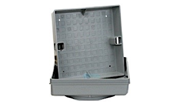 Pour-A-Lid 11" Square Pool Skimmer Cover For New Construction | Gray | SQ201 PAL GRAY