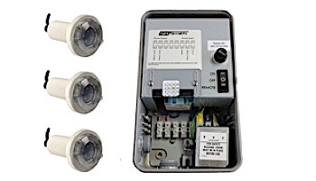 SR Smith WIRTRAN Lighting Control System with Remote | Includes 3 Fiberglass LED Pool Light | 3FG-WIRTRAN