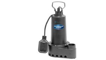 Superior Pump Cast Iron Submersible Sump Pump | Side Discharge | 3600 GPH 1/3 HP 25-Foot Cord | 92358