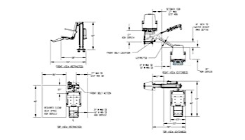 SR Smith multiLift ADA Compliant Flanged Pool Lift | No Anchor | 575-0000N