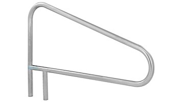 SR Smith 54" Center Grab Stainless Steel Rail with Cross Brace | 304 Grade .065 Wall Commercial | Pearl White Powder Coated | DMS-103B-PW