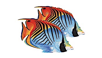 Porcelain Mosaic Reef Fish | Double Threadfin Butterfly | PORC-TF25D-9