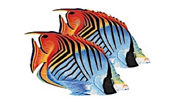 Porcelain Mosaic Reef Fish | Threadfin Butterfly | PORC-TF25-9