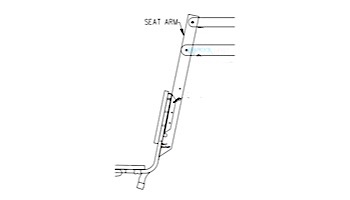 SR Smith Splash! Lift Seat Arm Assembly Hi/Lo | 150-2400A