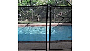 Water Warden Safety Pool Fence | 4' X 12' Section | Black | WWF200