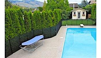 Water Warden Safety Pool Fence | 4' X 12' Section | Black | WWF200