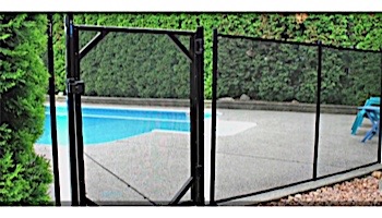 Water Warden Safety Pool Fence | 4' X 12' Section | Black | WWF200