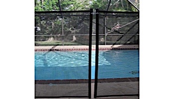 Water Warden Safety Pool Fence | 5' X 12' Section | Black | WWF300