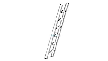Inter-fab City2 Slide Aluminum Ladder Assembly with 6 Treads | CITY-LADDER